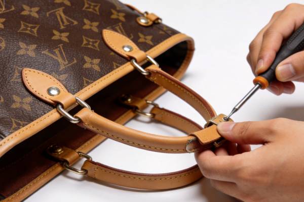 LV Neverfull提手更换修复前后对比